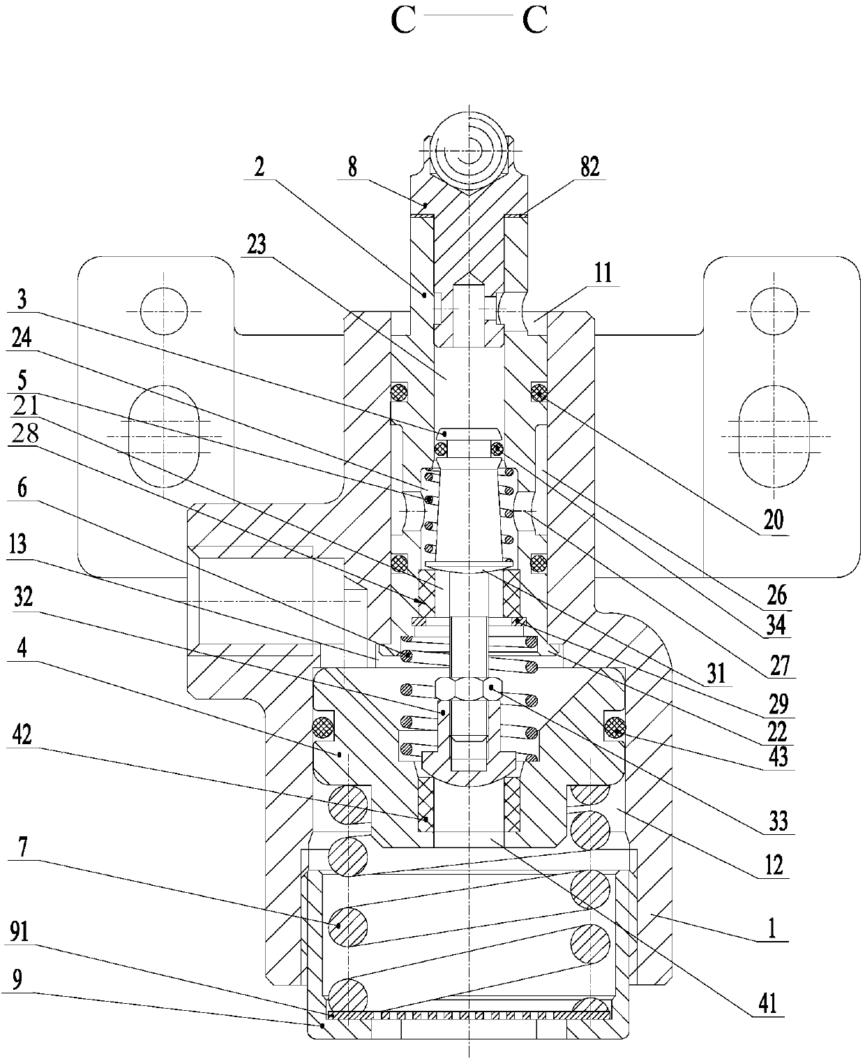 Control setter beside diesel engine for stepless voltage regulation of air pressure