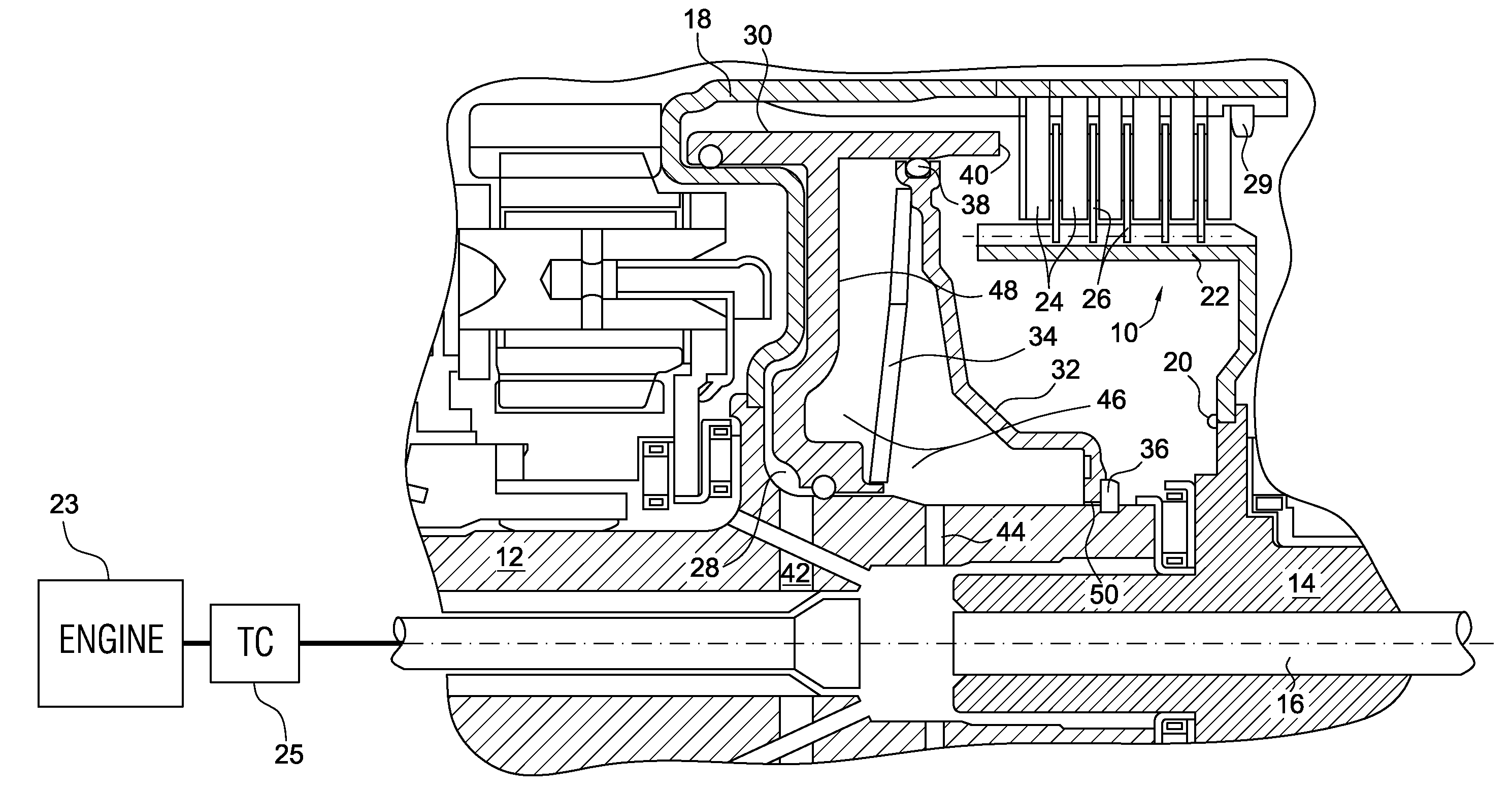 Avoiding drift engagement of a hydraulic clutch