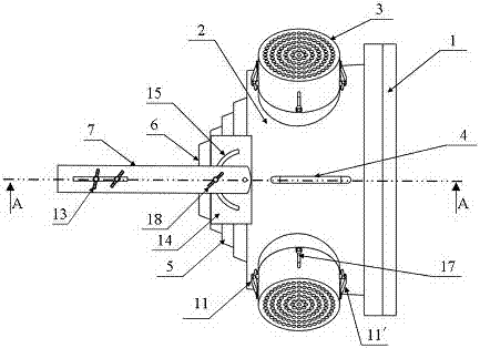 Special dustproof device for rock soil site reinforcing drilling machine