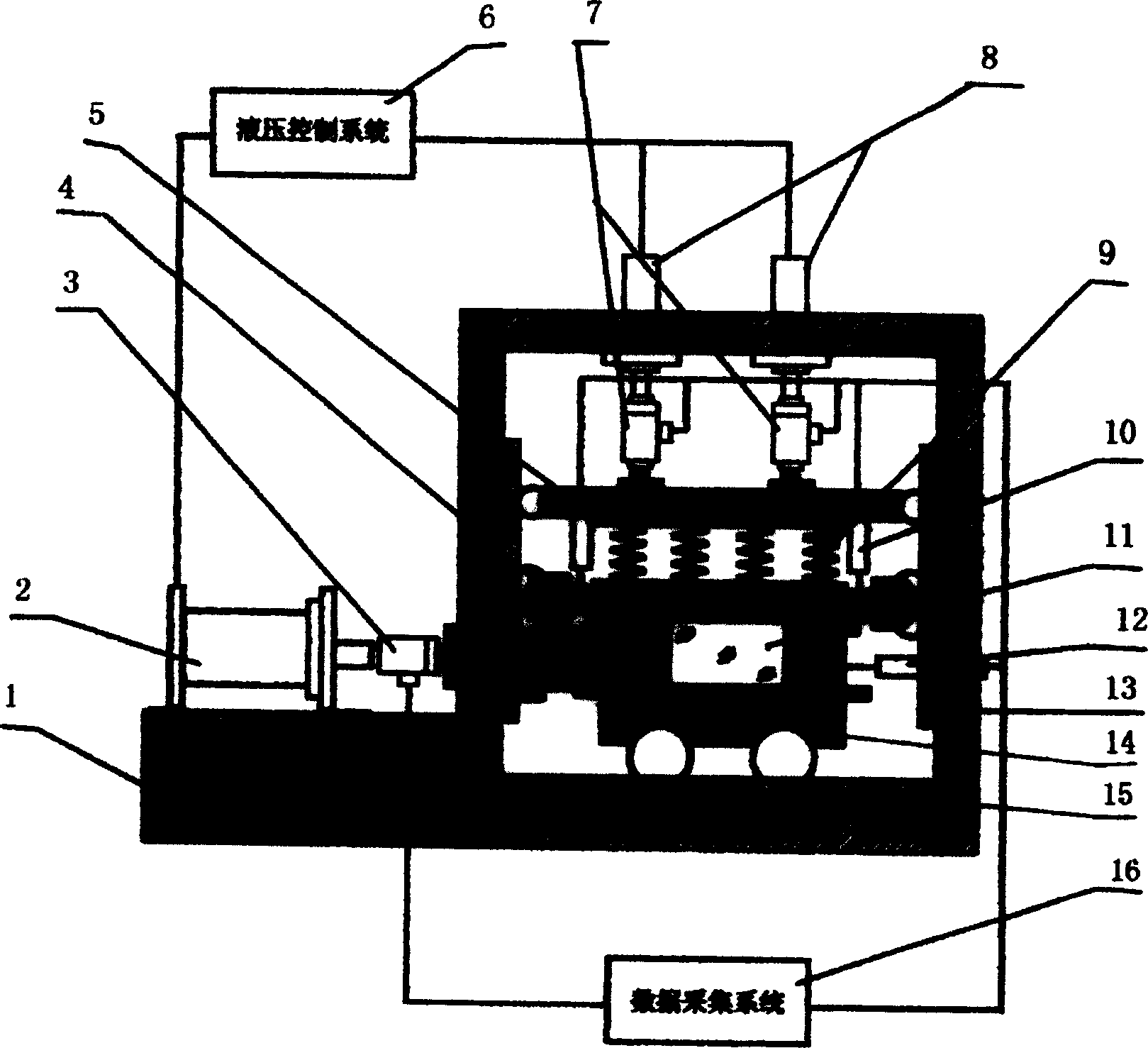 Circular loading shear apparatus for observing earth and structural member contact face mechanical property