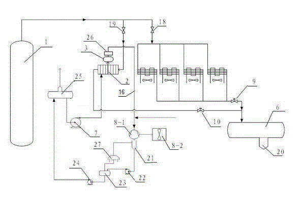 Power generation system capable of recovering waste heat of rectifying tower air cooler