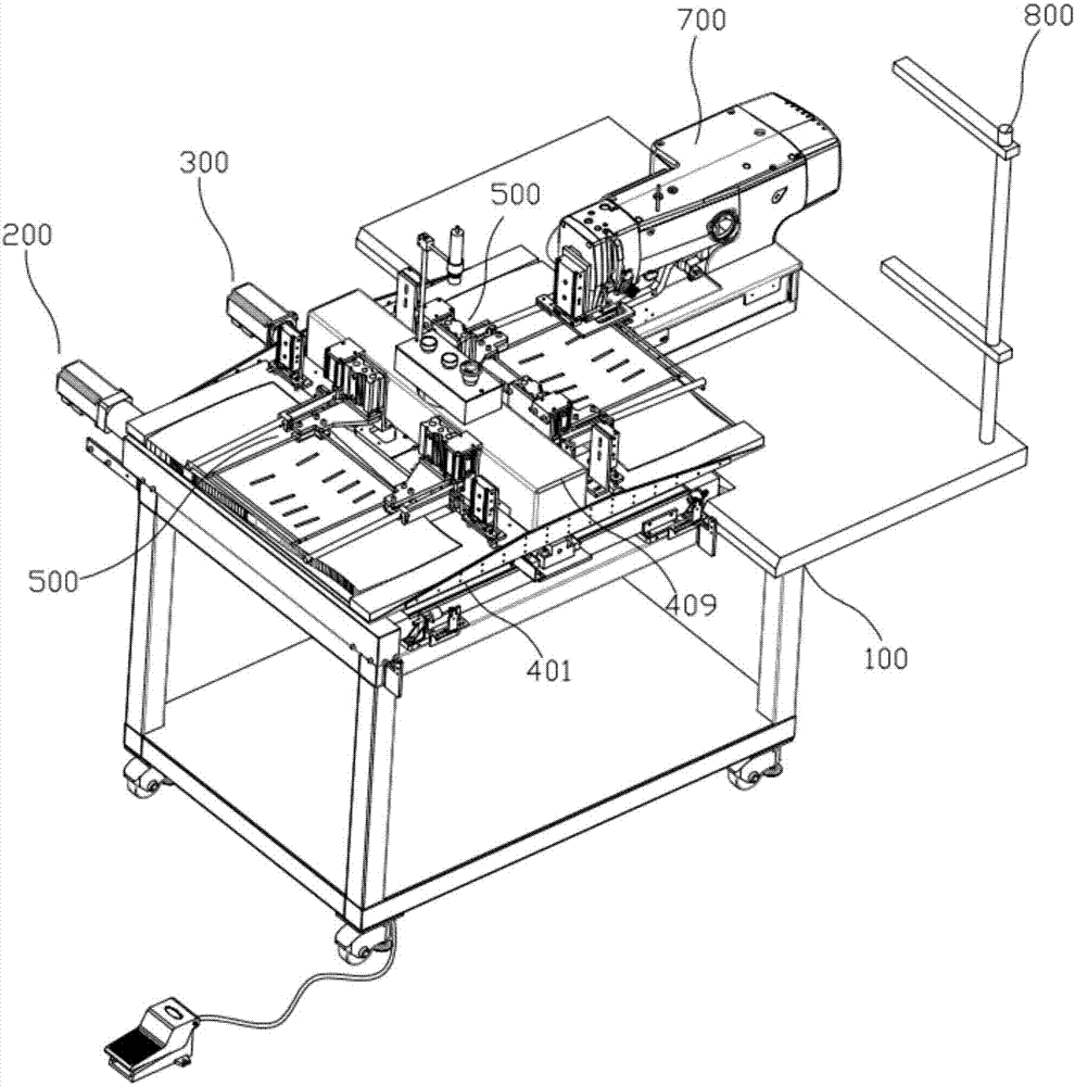 Cooperative automatic sewing workstation