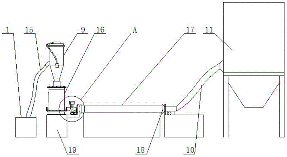 Plastic-coating and heating device for large-diameter plastic-coated composite steel pipe