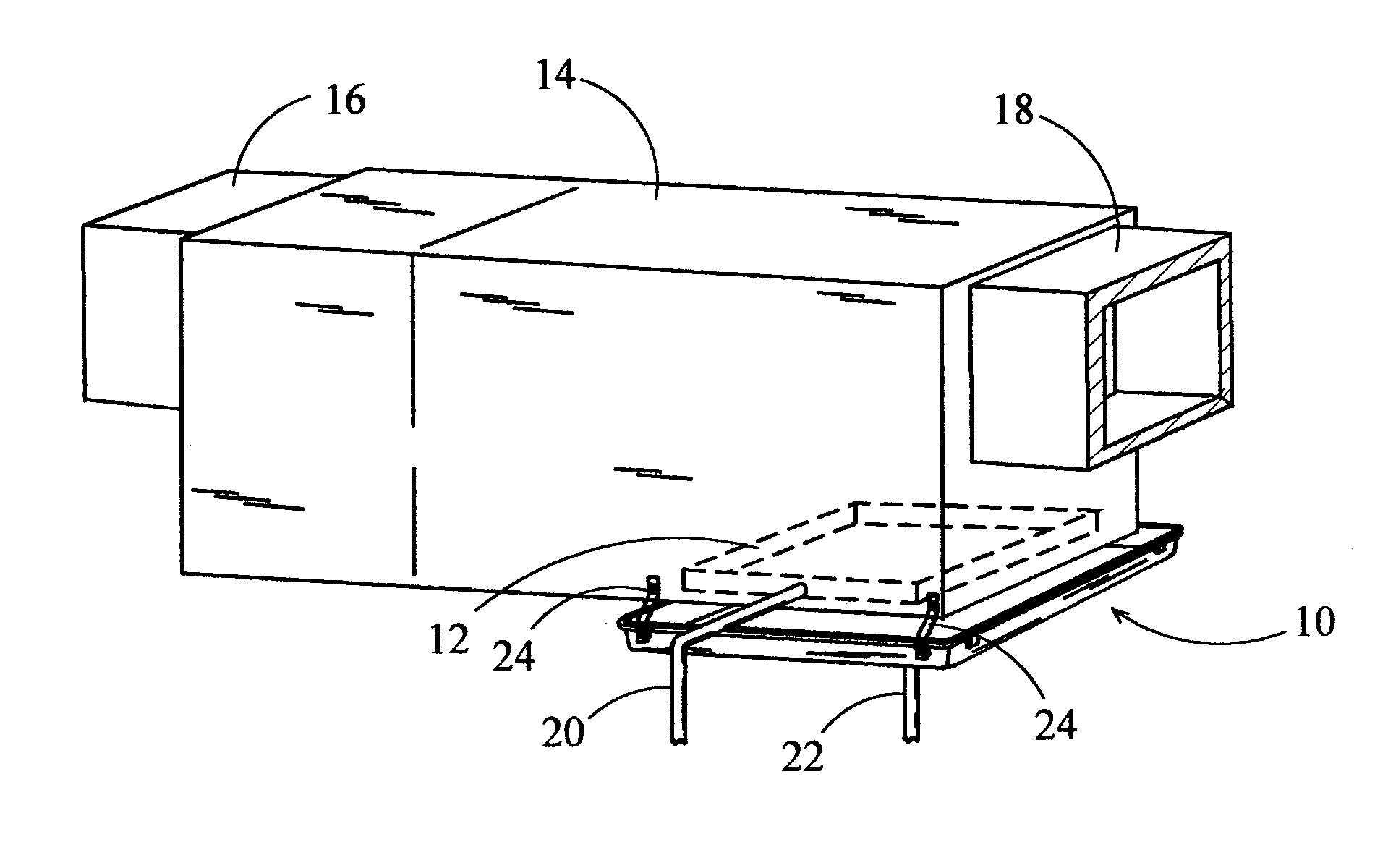 Condensate secondary pan for a central air conditioning system