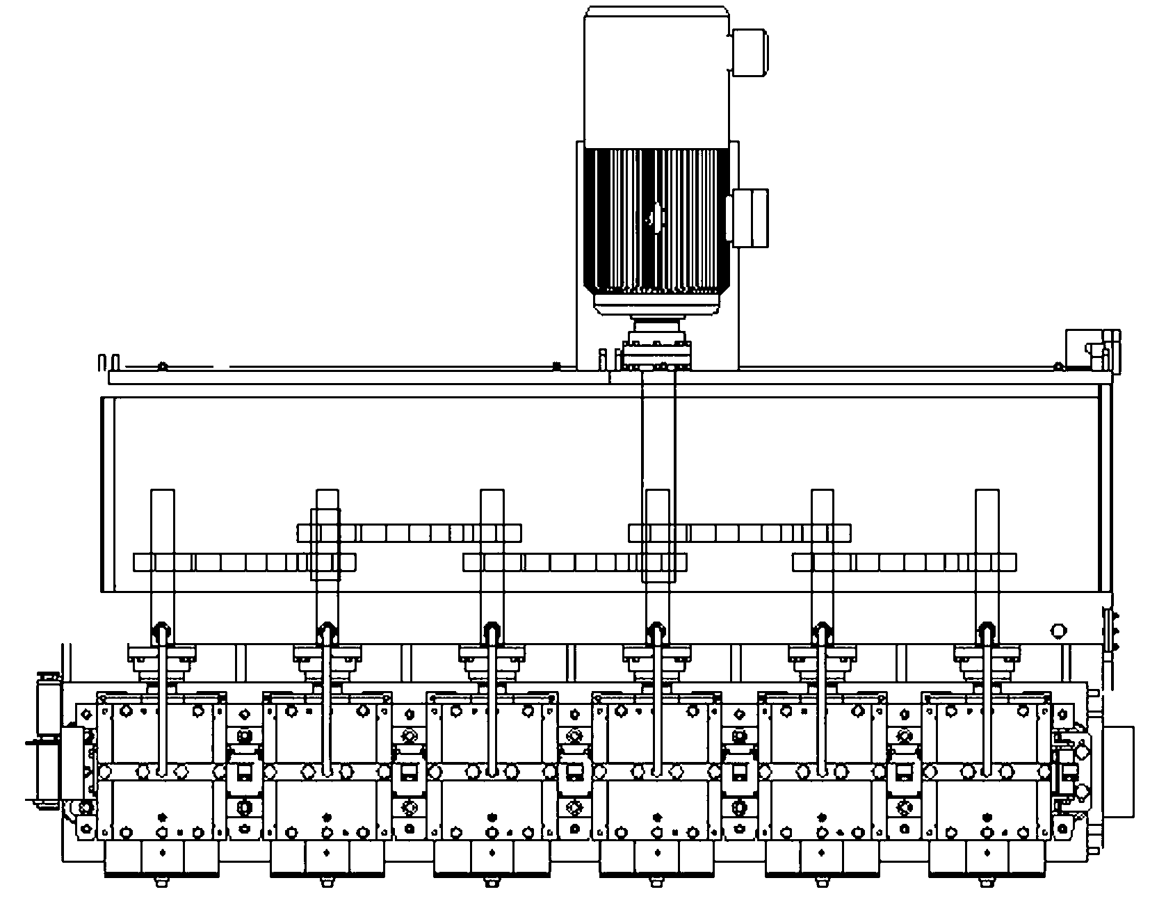 Wide lead belt production line continuous rolling synchronous control system