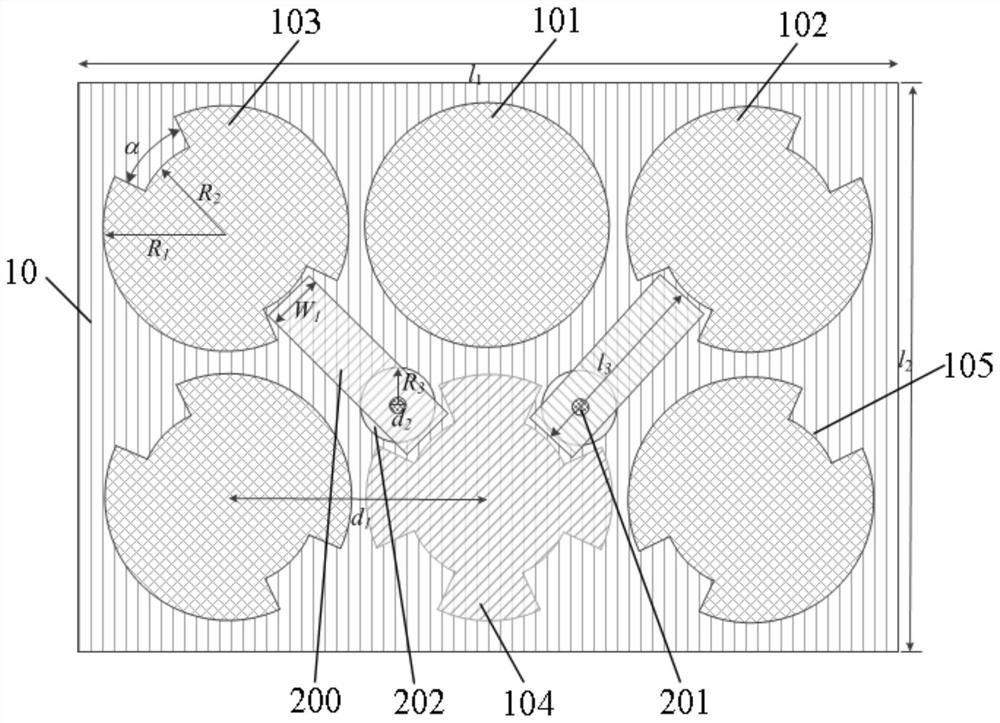 A broadband two-element microstrip mimo antenna based on multivariate parasitic surface structure