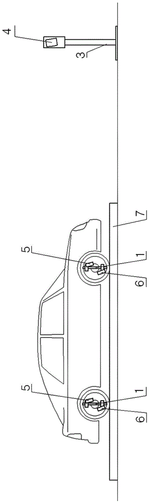 Double three-dimensional eight-target four-wheel alignment system