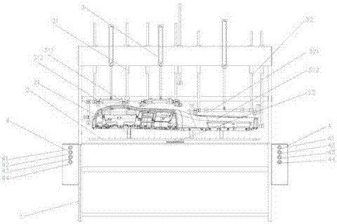 Heavy truck surrounding instrument desk surface cutting equipment and use method thereof