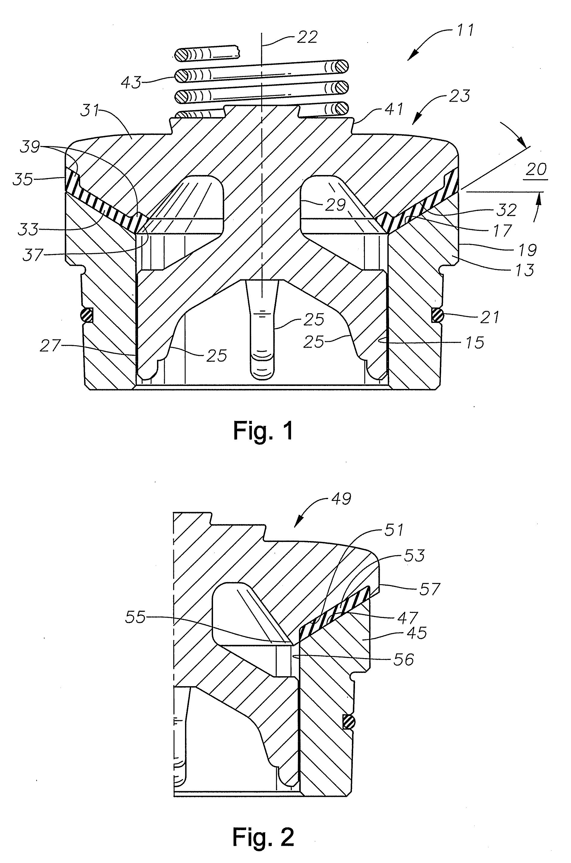 Pump Valve with Full Elastomeric Contact on Seat