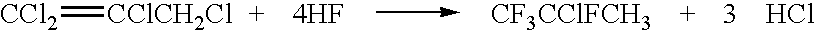 Method for producing fluorinated organic compounds