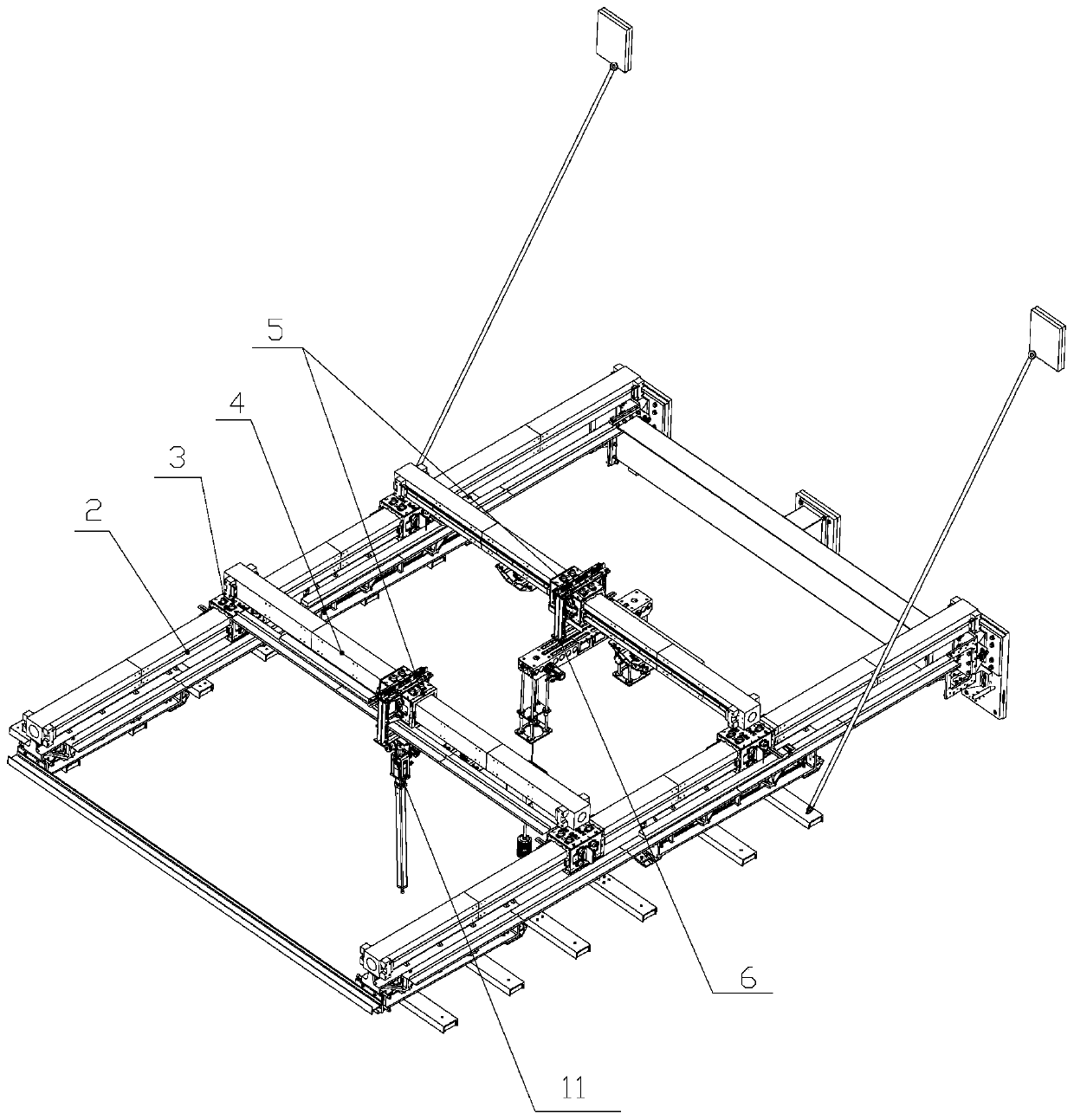 Three-dimensional active gravity unloading device suitable for multi-degree-of-freedom experimental object