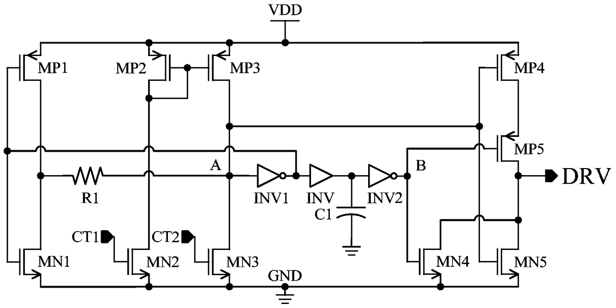 Power tube grid drive circuit and segment drive method