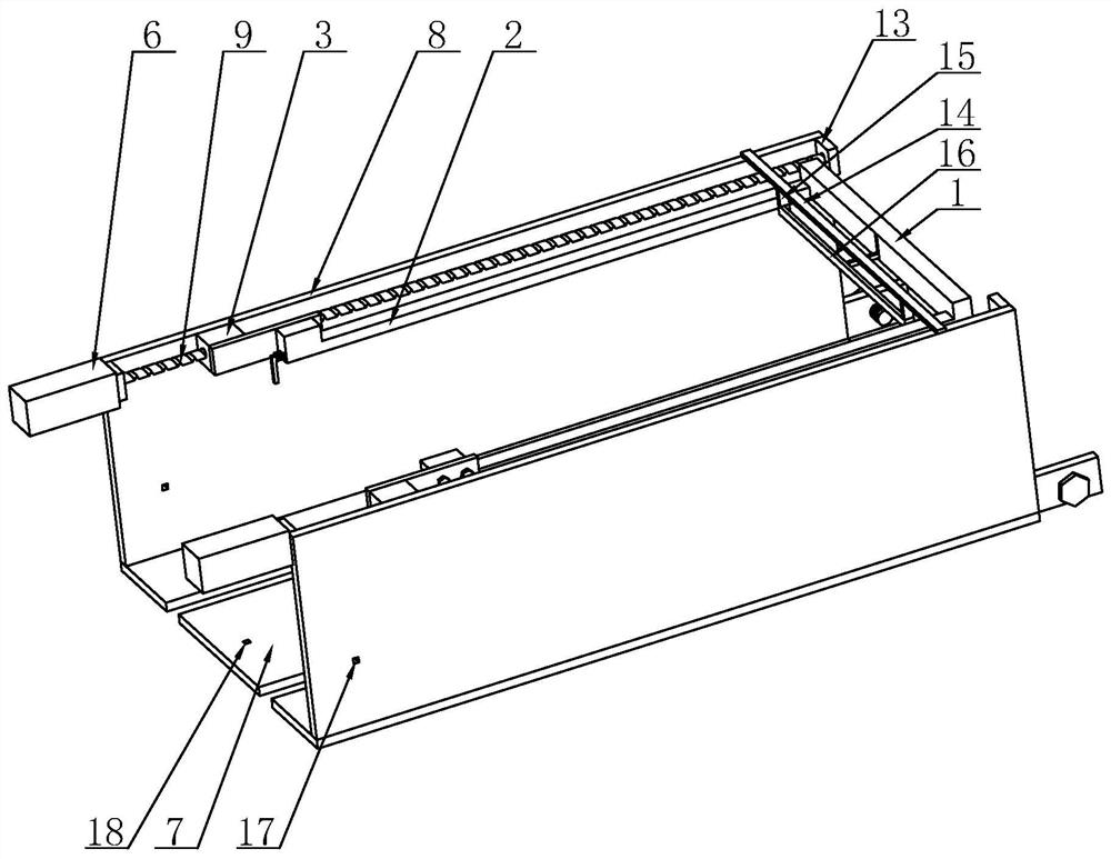 Discharging device of laser cutting machine