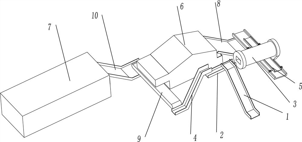 A green brick tea production line and production method