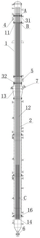 Novel industrial fluidized bed reactor adopting inorganic thermal superconducting technology