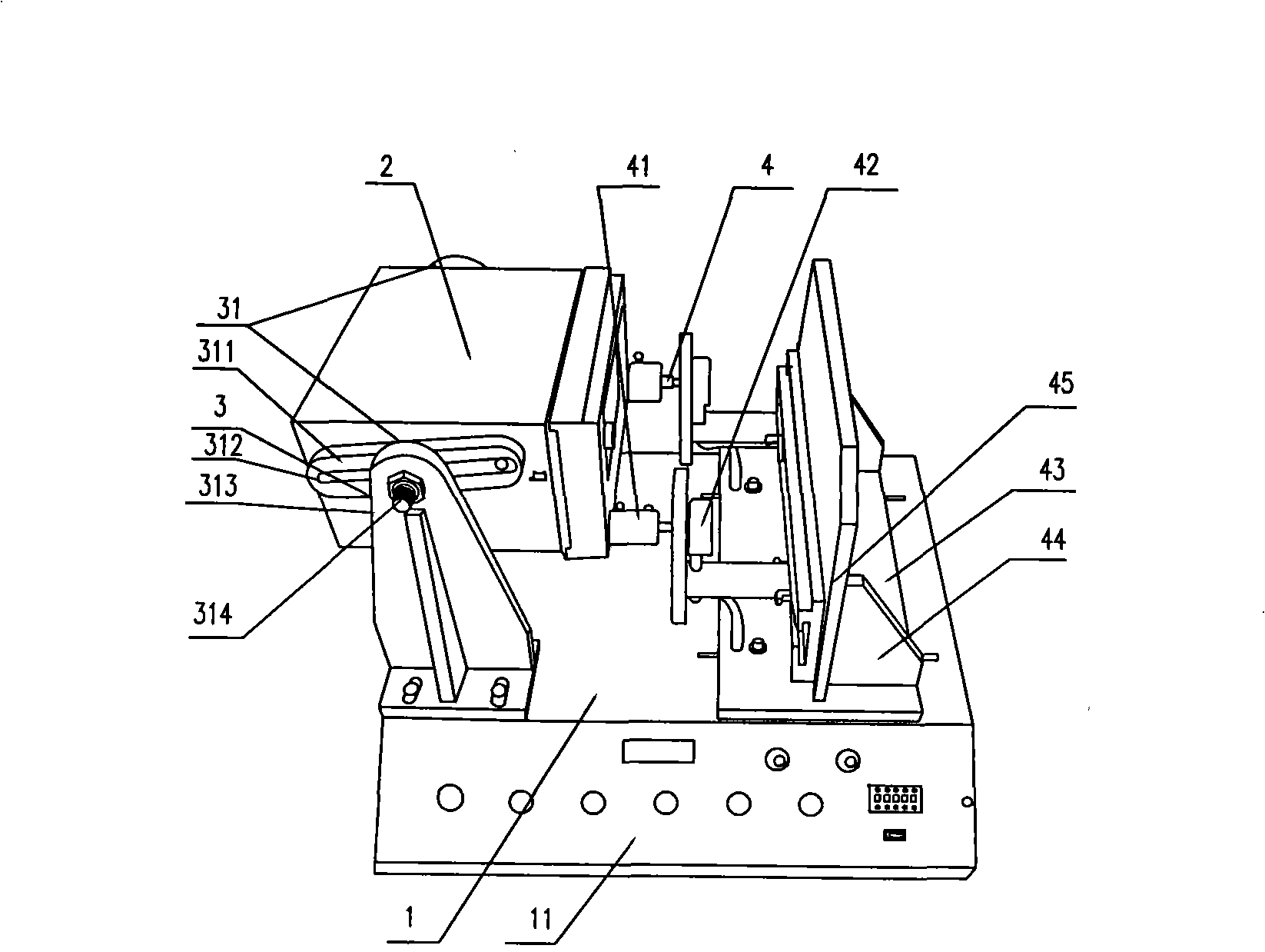 Turn knob potentiometer rotating life-span tester