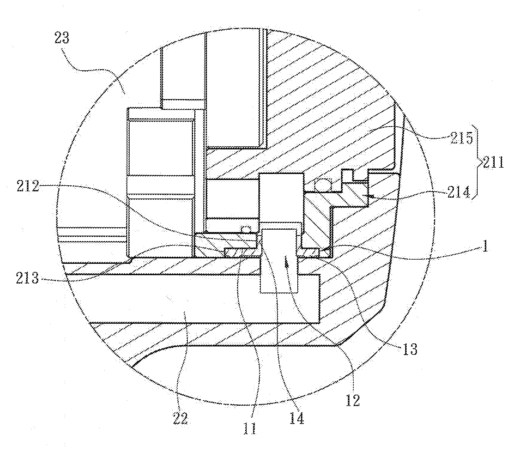 Airtight gasket for pneumatic tool