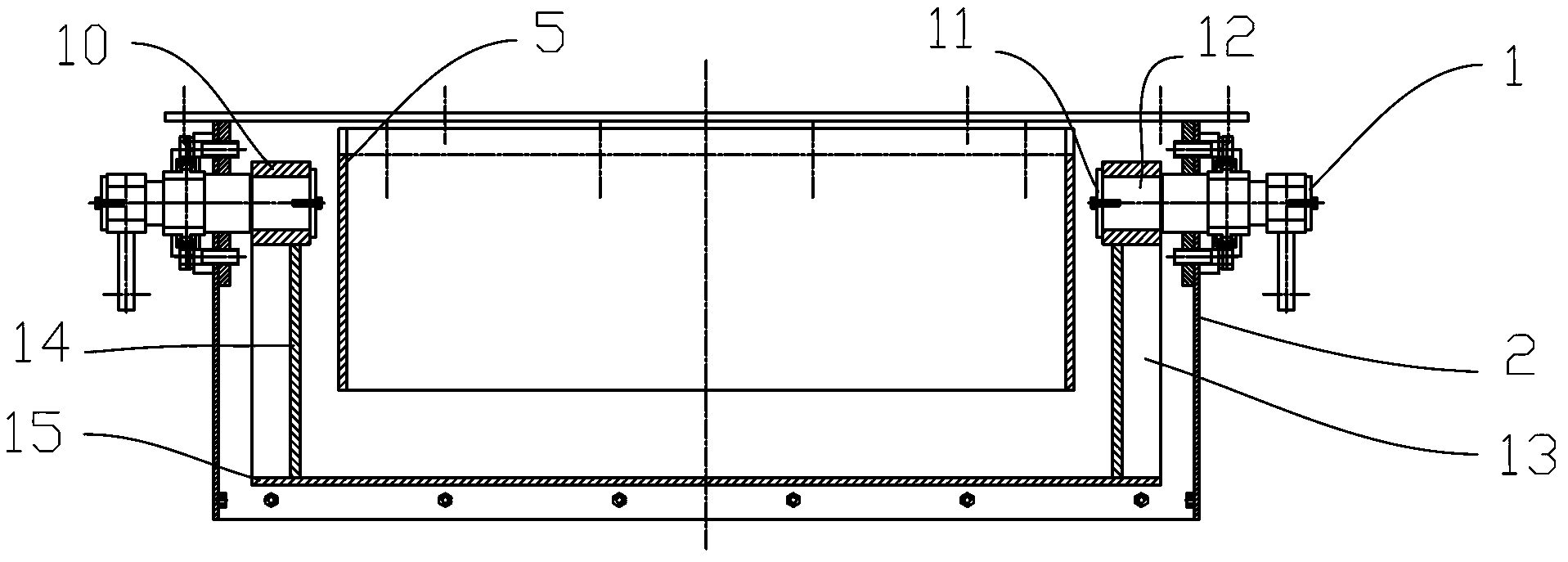 Fully-sealed discharge door of intermediate storage bin