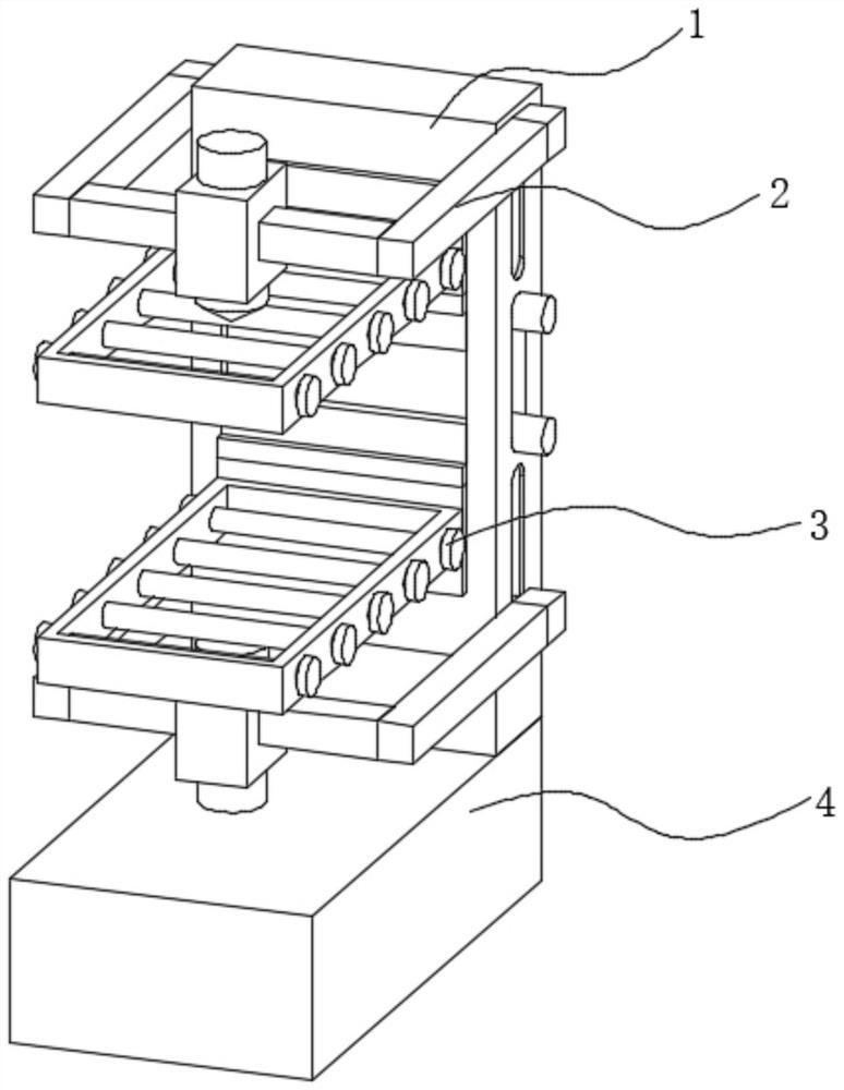 Double-sided boring and milling machine based on fixed shaft layering principle