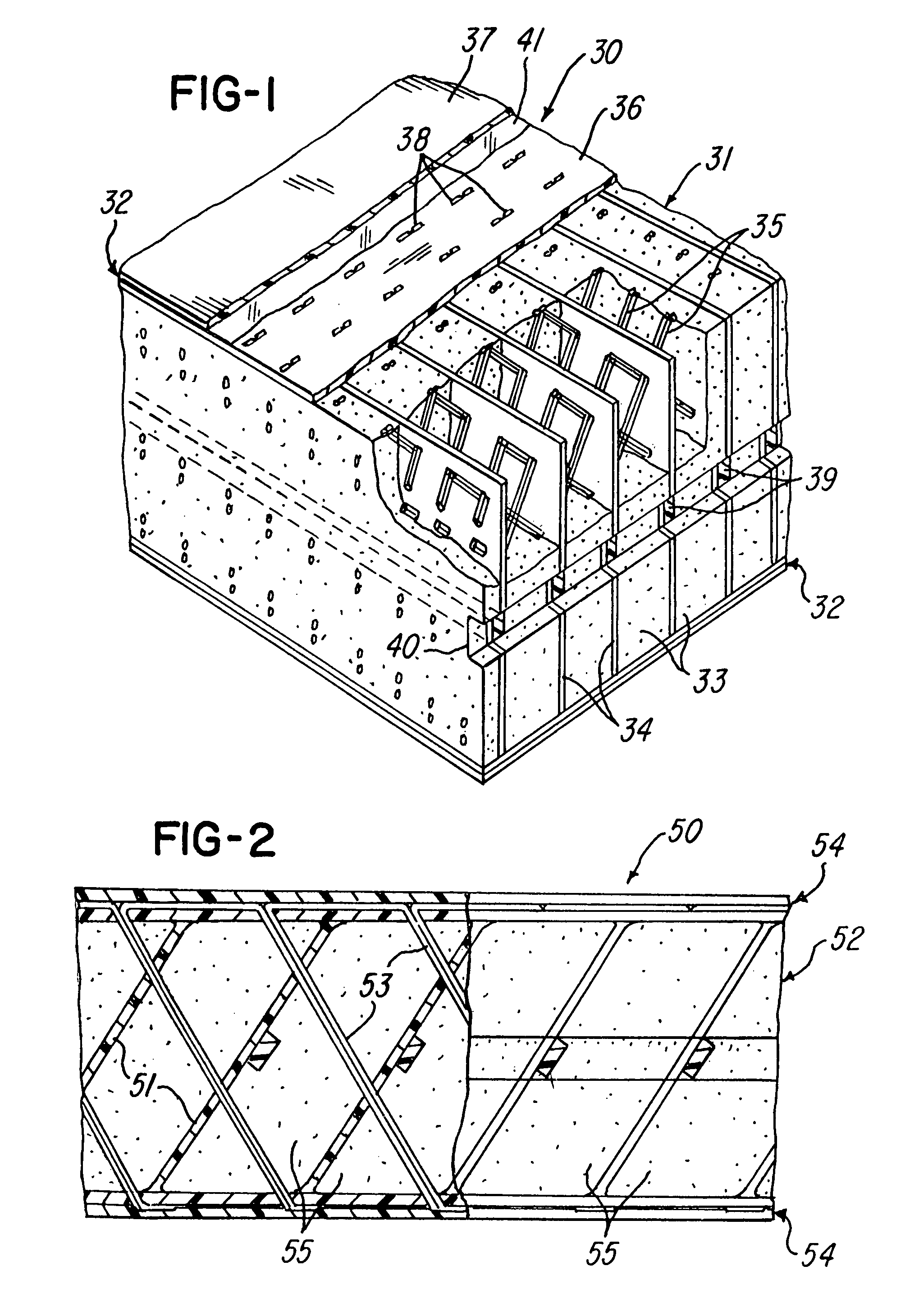 Fiber reinforced composite cores and panels