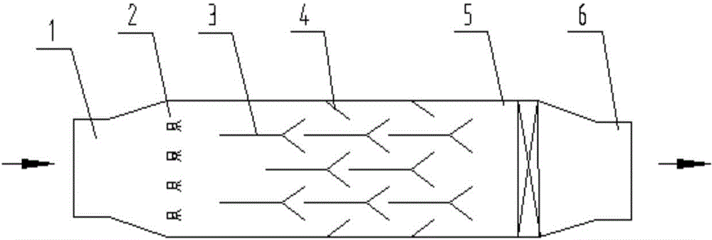 Passive plate type wet dust and mist removal device and treatment technology thereof