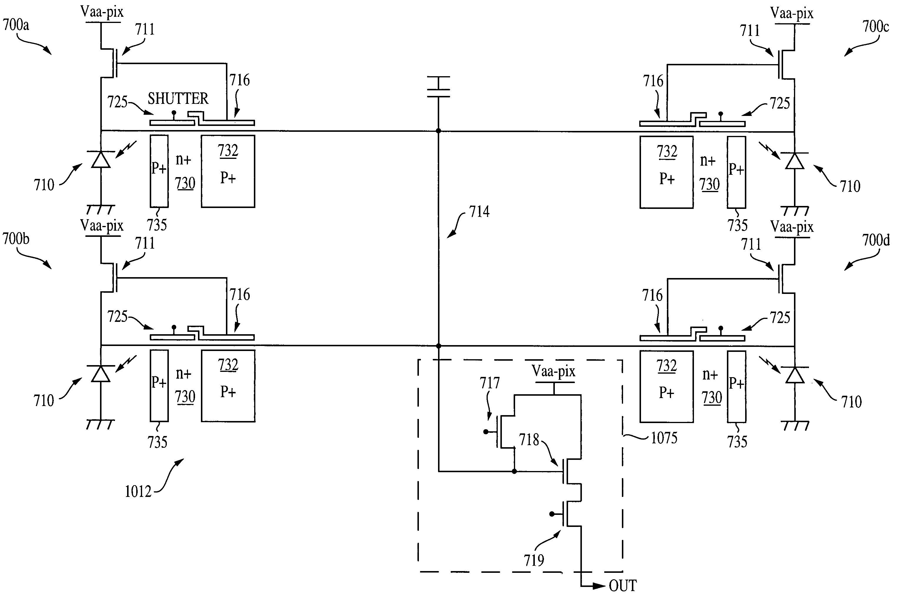 Anti-blooming storage pixel