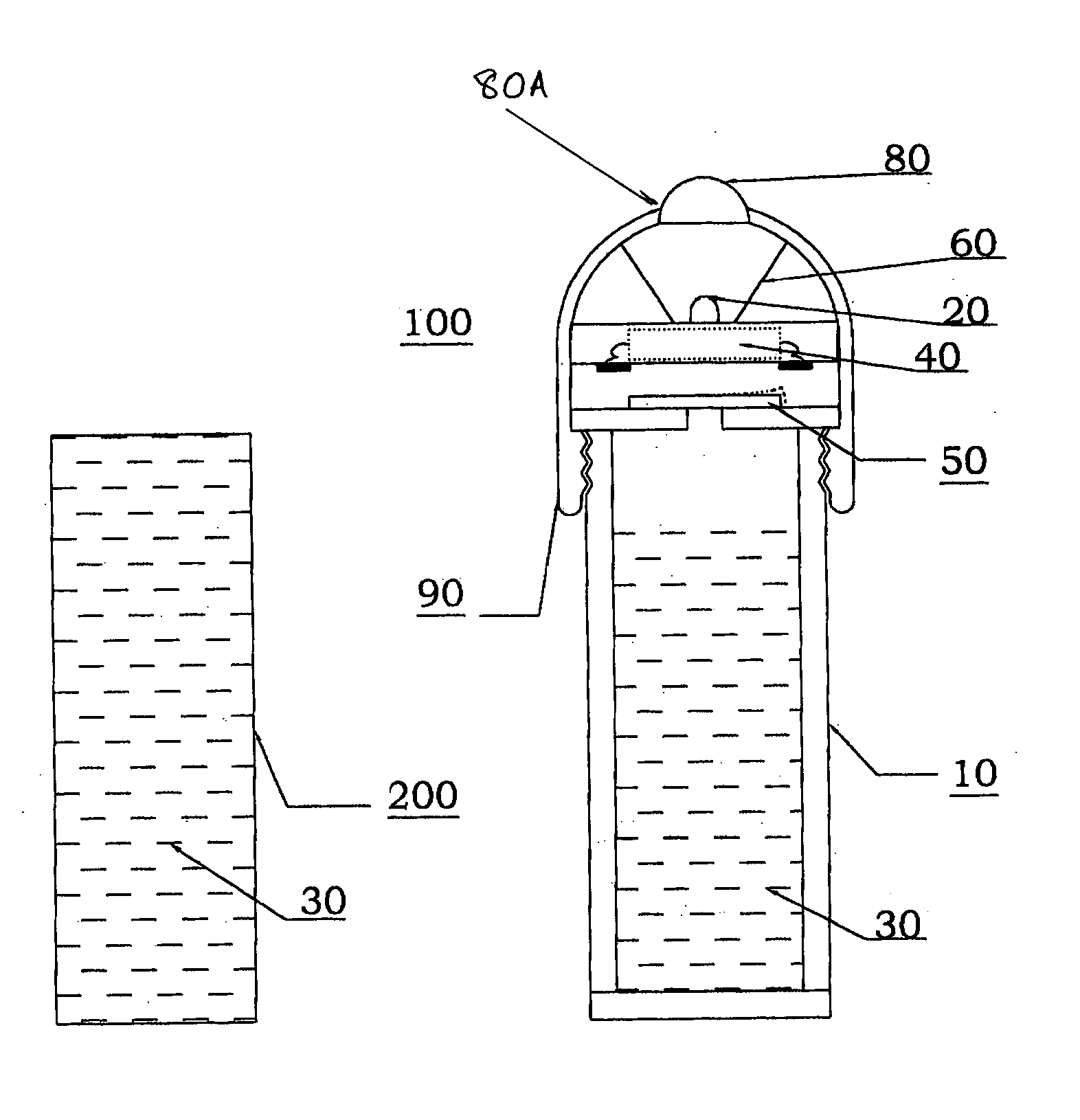 Disposable flashlight