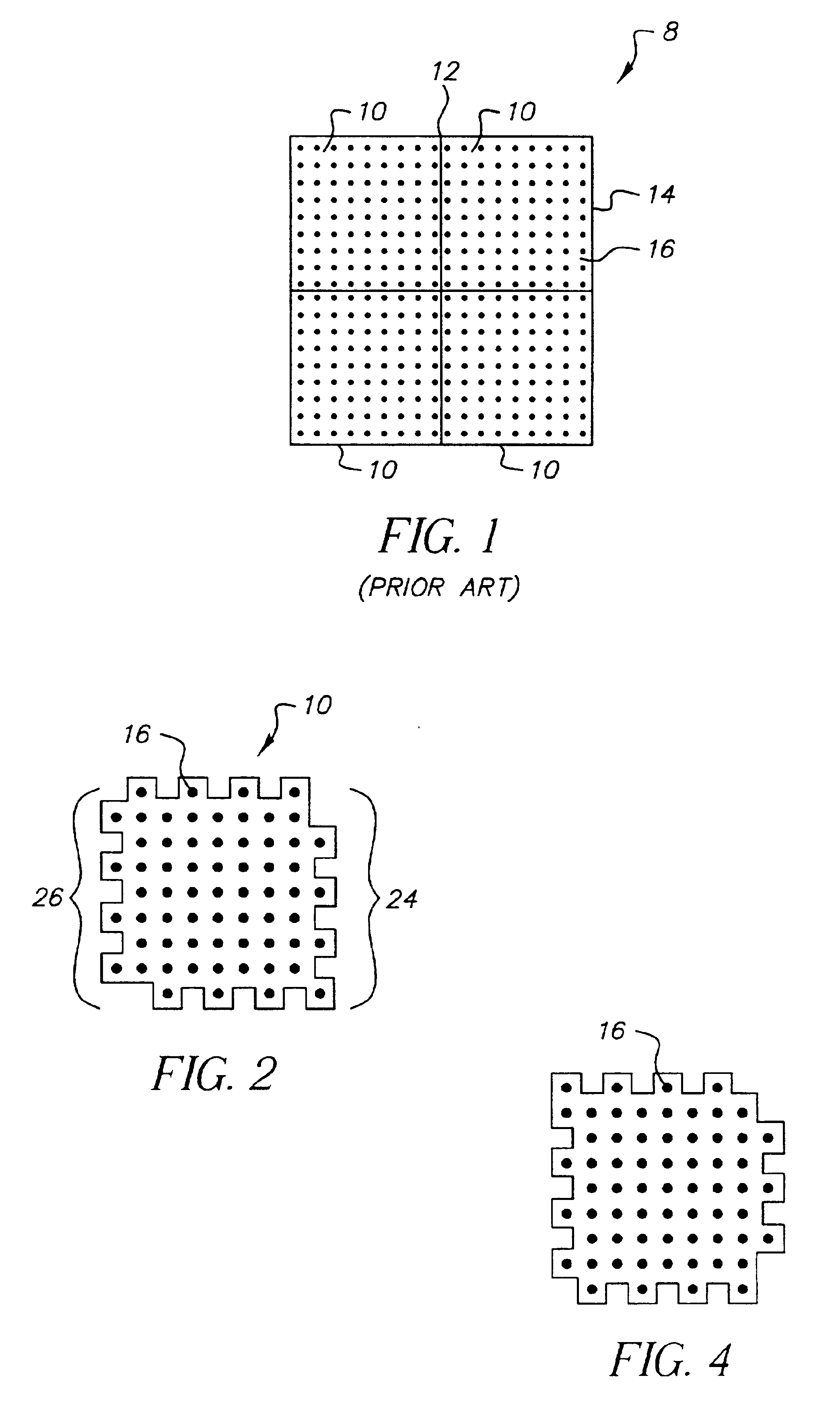 Tiled electro-optic imaging device