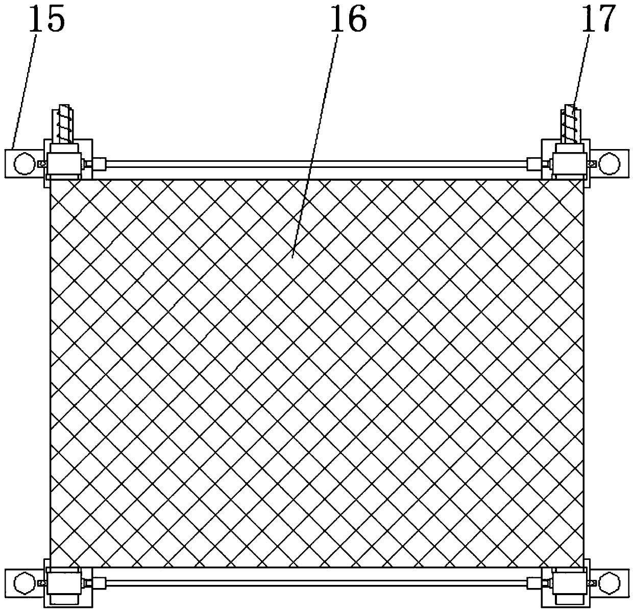 Anti-bird net convenient to disassemble for rice and loach culture