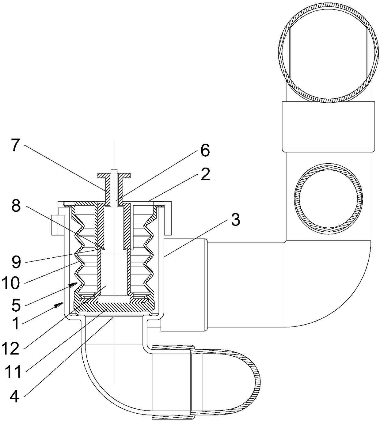 Washing machine and drainage valve thereof