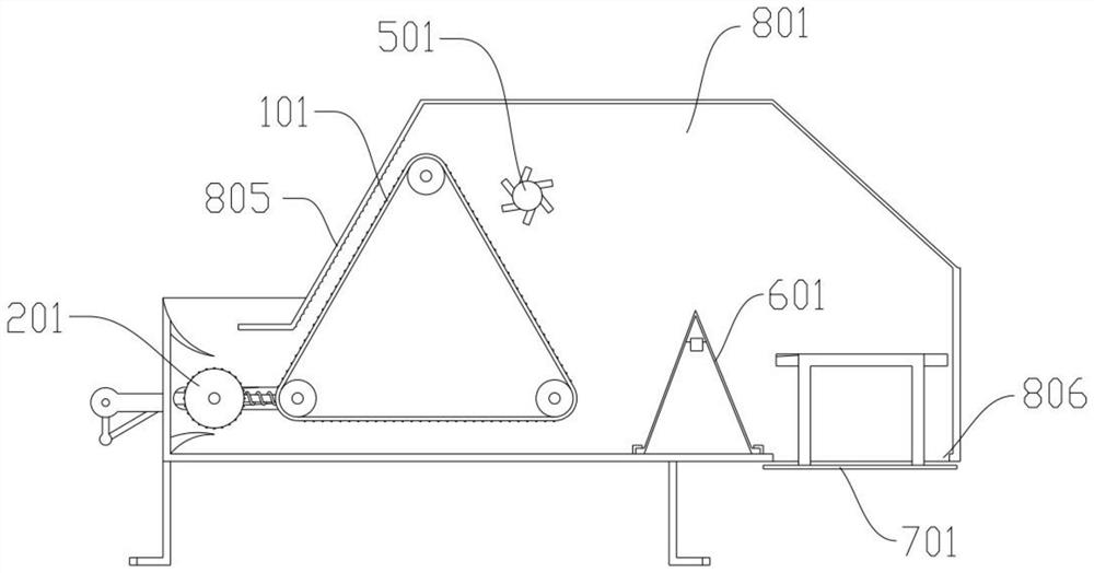 Energy-saving poultry feed drying treatment device