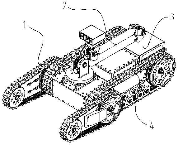 Omnibearing detection mechanical arm special for mining robot