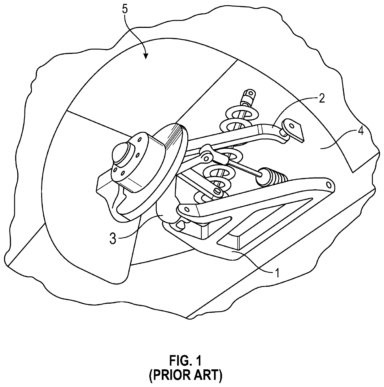 Weldless vehicular suspension control arm