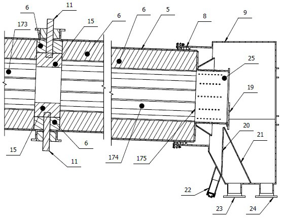 Directly-heated rotary kiln for reduction nitridation reaction