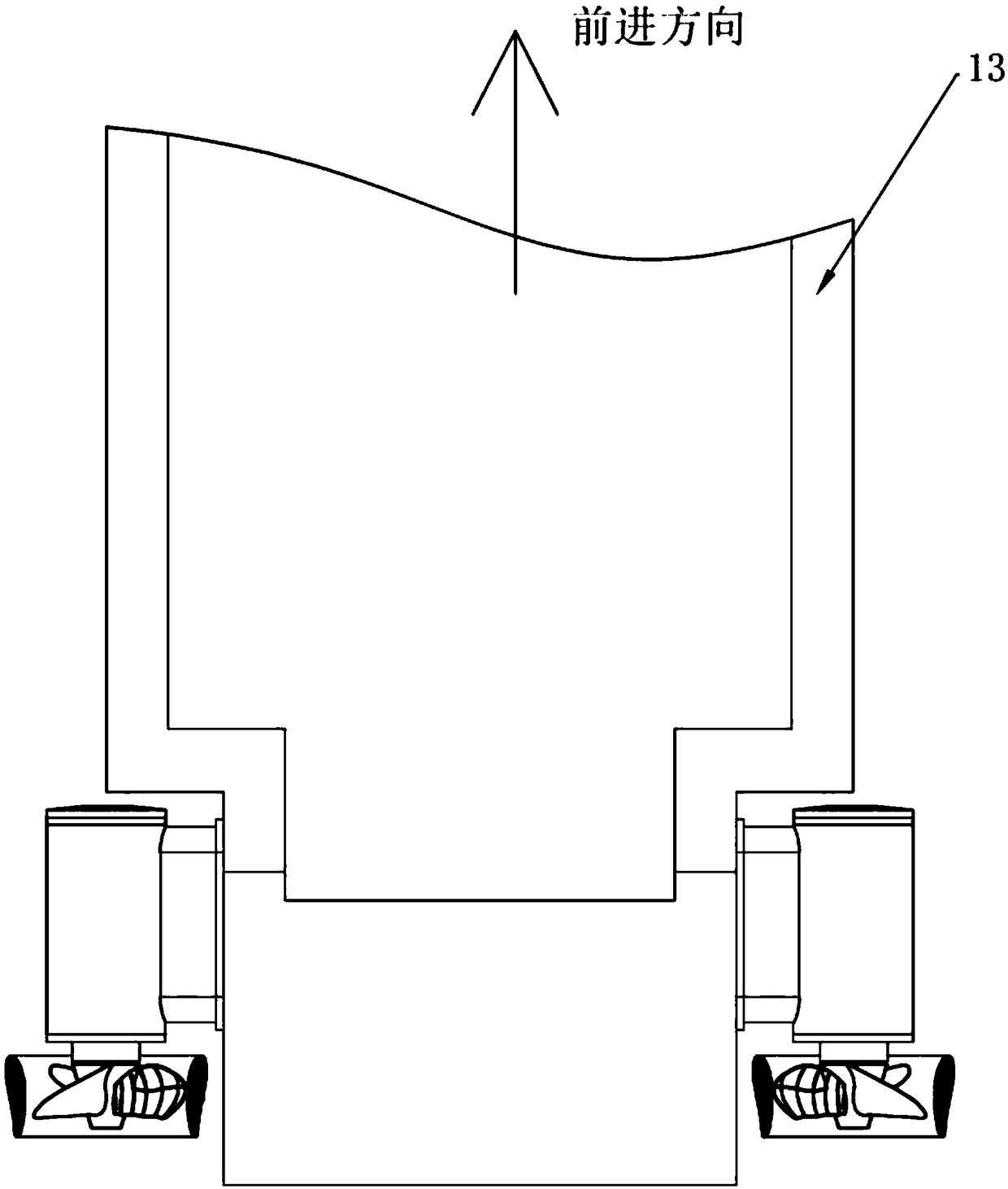 An all terrain vehicle integrated electric ducted propeller propulsion system