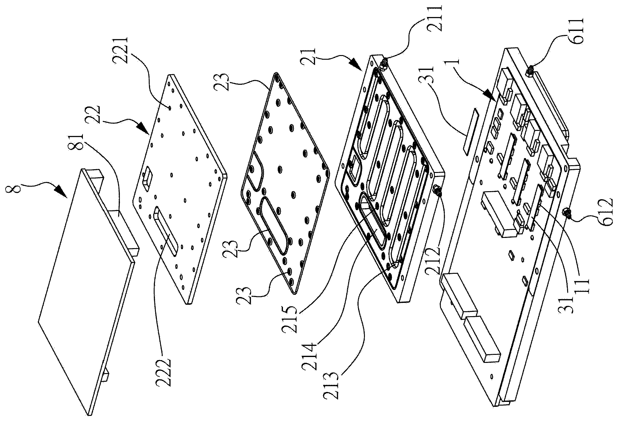 Heat dissipation module of circuit board