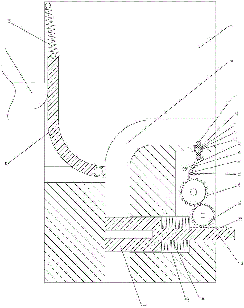 Automatic bending and blanking mechanism