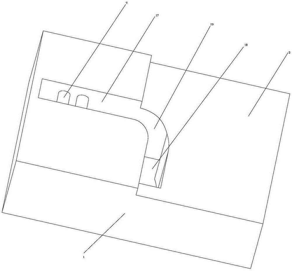 Automatic bending and blanking mechanism