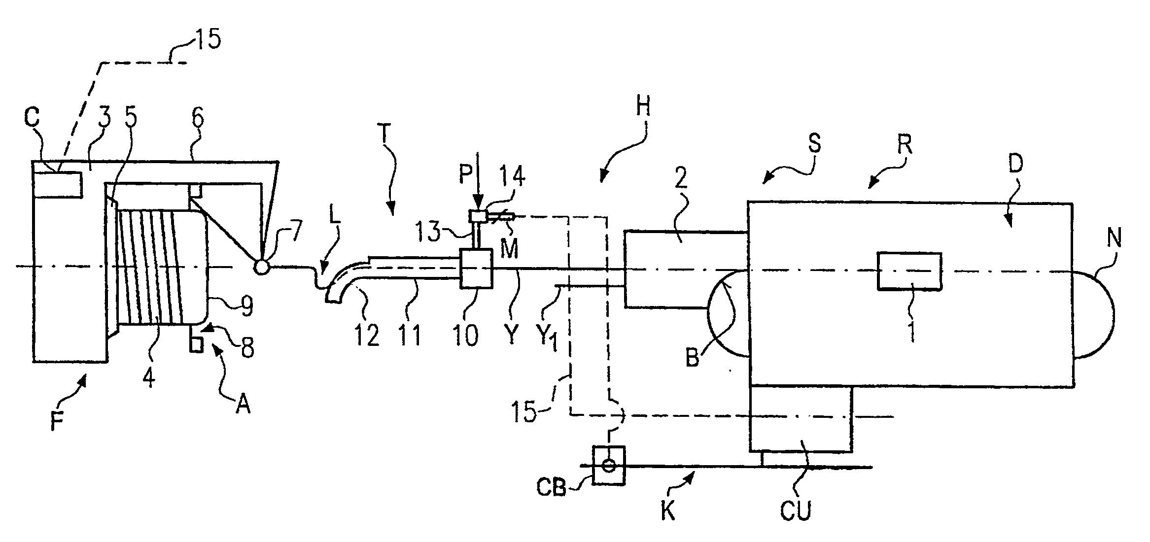 Pneumatic thread tensioner and thread handling system