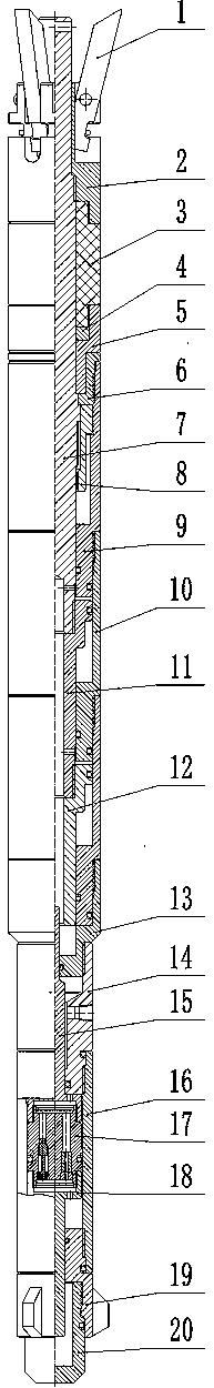 Oil pipe automatic blocking tool