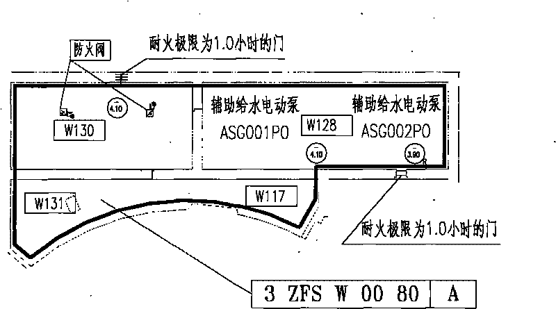 Safety fire zone dividing method for nuclear island factory building