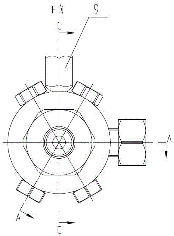 An automatic switching medical gas busbar device and gas switching device