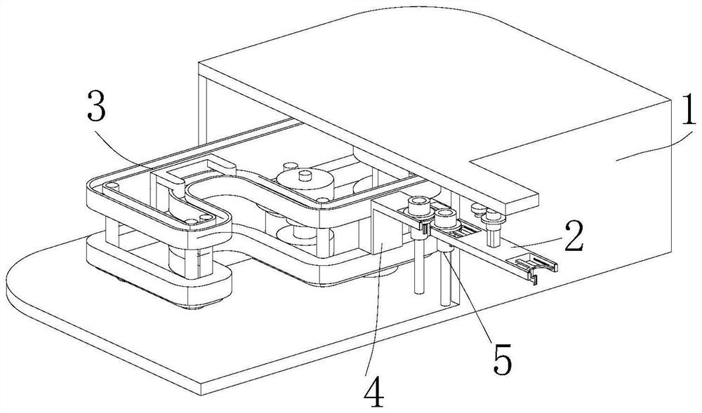 Intelligent numerical control machine tool tool changing frame