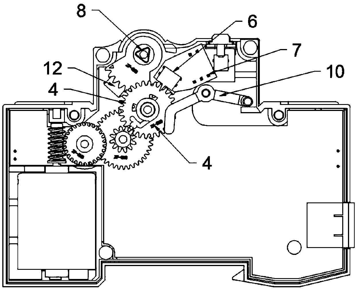 Operation mechanism provided with detection switch sensor