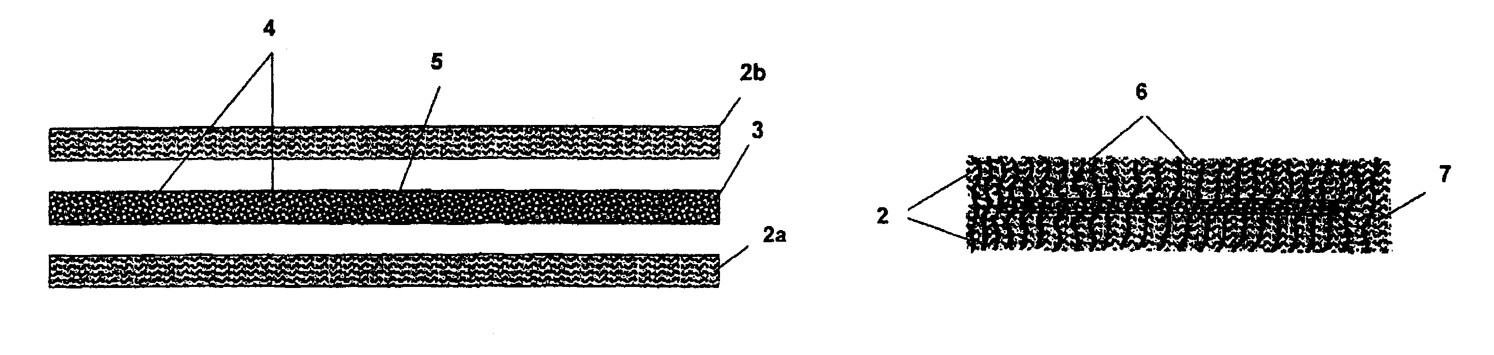 Super absorber polymer felt and method for the production thereof