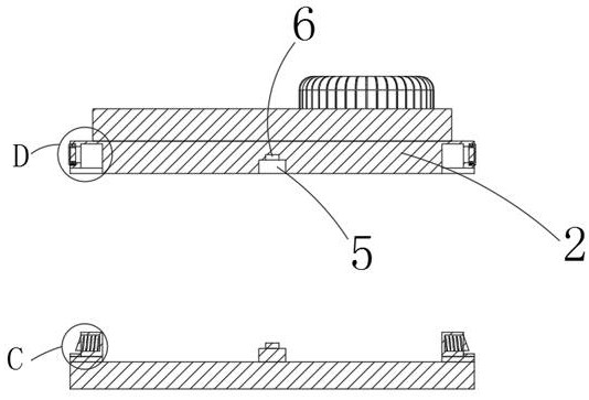 A heat dissipation assembly structure of a switching power supply