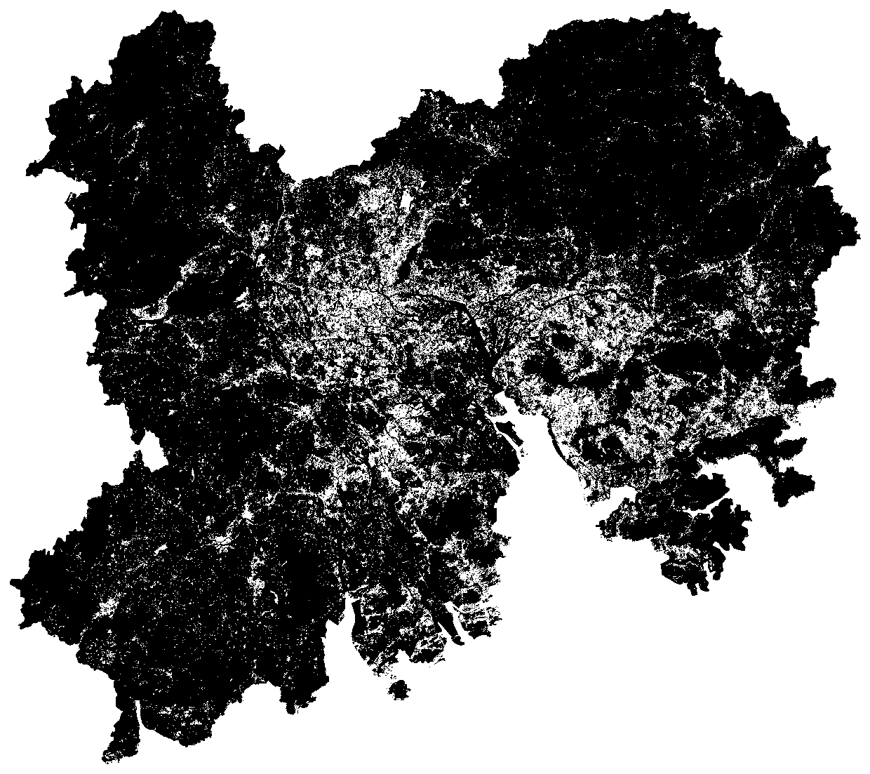 An urban impermeable surface extraction method based on a high-resolution satellite remote sensing image