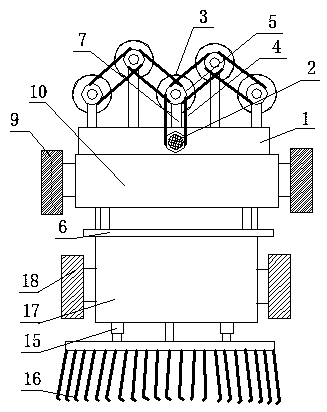 Self-cleaning manned walking type mower