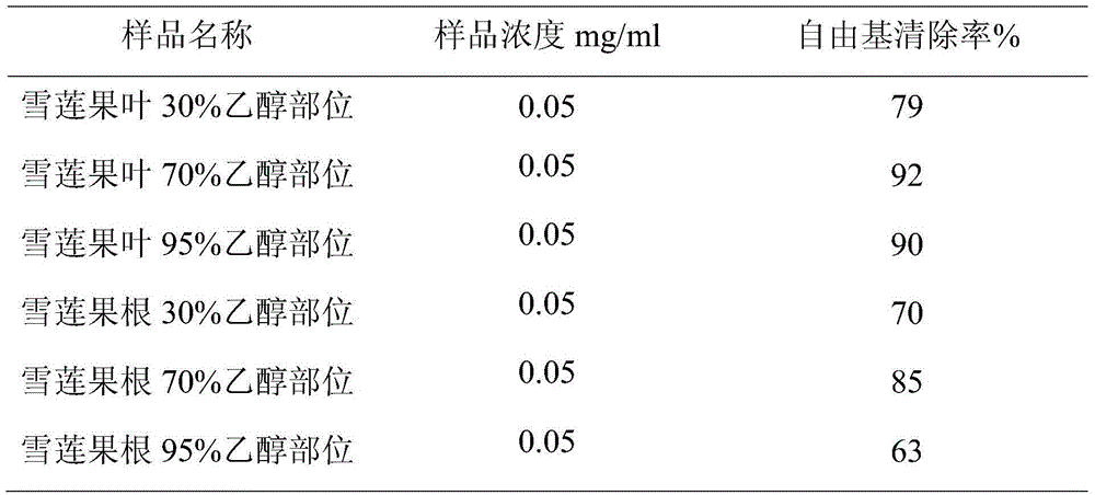 Method for extracting smallanthus sonchifolius plant extract, extract and application