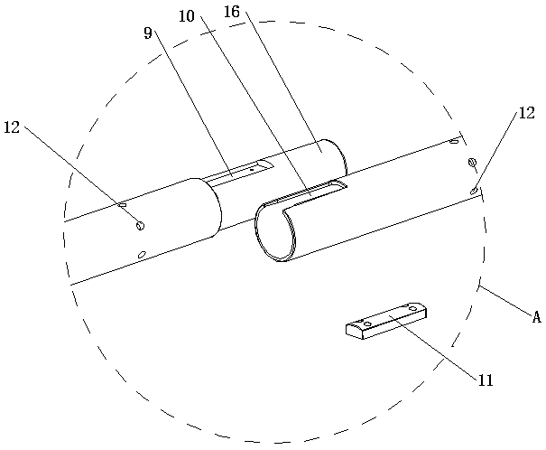 A method for preparing composite material pipe by using inner expansion method forming mold